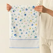 【日本本多毛巾】大阪泉州 純棉毛巾 ‧ 小花輕語(藍)