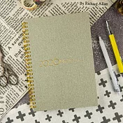 【conifer綠的事務】2026年25K苧麻雙線圈橫式週誌  冰灰