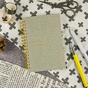 【conifer綠的事務】2026年50K苧麻雙線圈橫式週誌  冰灰