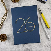 【conifer綠的事務】2026年25K年旅軟背精裝橫式週誌  暮海藍