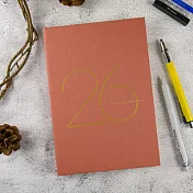 【conifer綠的事務】2026年25K年旅軟背精裝橫式週誌  夕暮紅