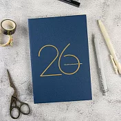 【conifer綠的事務】2026年32K年旅軟背精裝橫式週誌  暮海藍