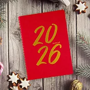 【conifer綠的事務】2026年25K復刻經典活頁橫式週誌  紅