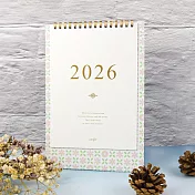【conifer綠的事務】2026年25K時間絮語直式桌曆  粉紅花園
