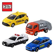 【日本正版授權】TOMICA 工作車組 玩具車 計程車/警車/垃圾車 豐田/日產/速霸陸 多美小汽車