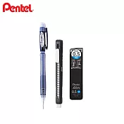 (送限量橡皮)PENTEL Fiesta 自動鉛筆 + 自動橡皮 + C285 HB鉛芯 黑