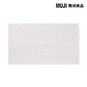 【MUJI 無印良品】棉鬆絨浴室地墊/S/柔白成品尺寸:W36×L60 cm