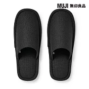 【MUJI 無印良品】可水洗左右皆可使用拖鞋/XL/黑色26.5-28 cm用