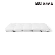 【MUJI 無印良品】防蟎羽毛薄被/Q成品尺寸:W210×L210 cm 壓紋縫製加工