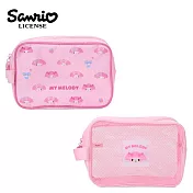 【日本正版授權】三麗鷗 旅行收納包 2入組 - 美樂蒂