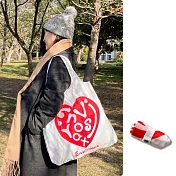 ENVIROSAX 折疊環保購物袋─玩趣標誌 櫻桃紅
