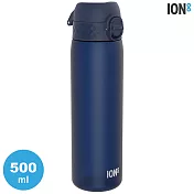 ION8 Medium 運動休閒水壺 I8RF500 素面款 / 收納扣環 500ml (運動水壺 彈蓋) 海軍藍