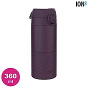 ION8 Mug Insulated Steel 保溫水壺I8HS360 / 收納扣環 360ml (彈蓋 保溫瓶 雙層隔熱) 黑莓