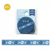 【日本BGM】和紙膠帶 細版金箔Life系列 ‧ 夜開之花