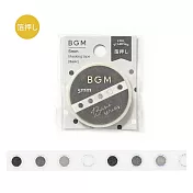 【日本BGM】和紙膠帶 細版金箔Life系列 ‧ 基本圓形