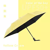 【德國boy】德國boy三折黑膠防曬自動傘_多色 嫩鵝黃
