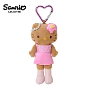 【日本正版授權】凱蒂貓 長腿系列 玩偶吊飾 豹紋 Hello Kitty - B款