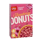 立陶宛 Oho! 穀麥脆片1盒  草莓甜甜圈325g