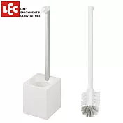 日本LEC KAKU馬桶刷(附收納盒)白色
