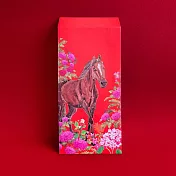 福獸納福紅包袋/一馬當先/3入 大紅