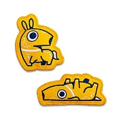 安富尊榮—犧尊 犧墨墨 刺繡磁鐵 黃【受託代銷】