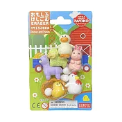 IWAKO 造型橡皮擦/雞和朋友們