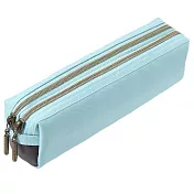 Raymay 雙拉鍊奢華筆袋/ 薄荷綠