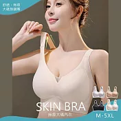 【KISSDIAMOND】提拉聚攏大尺碼無鋼圈內衣(KDW-2402) M 淺粉