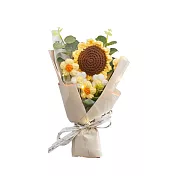 【上手家居】祝福編織花束(針織花/小花束/針織花束/畢業花束) 陽光向日葵