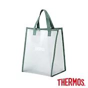 【THERMOS膳魔師】霧松綠透明購物袋(Y-BTP-MPG)