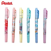 (限量送福氣包)PENTEL 雙頭螢光筆限量夏柄 6色組