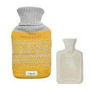 【日本現代百貨】TALVI 北歐針織 保暖熱水袋0.5L ‧ 黃