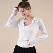 【AnZa】冰絲涼感輕薄防曬外套戶外運動上衣(4色)     FREE 白色