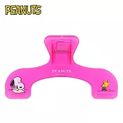 【日本正版授權】UKANMURI CLIP 史努比 書本固定夾 Snoopy/PEANUTS - 粉色款