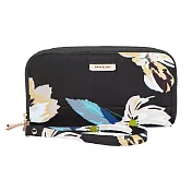 《TRAVELON》雙層拉鍊防盜長夾(花卉) | RFID防盜包 手拿包