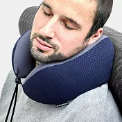 《TRAVELON》Transit 3點支撐記憶護頸枕(海軍藍) | 飛機枕 旅行枕 護頸枕