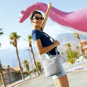 《TRAVELON》Roam 4層防盜斜背包 - 冰河灰