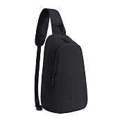 《TRAVELON》輕便雙層斜背胸包 - 深墨黑