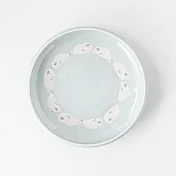 【日本Yamani】美濃燒｜海豹 釉燒陶瓷深盤16.8cm ‧ 藍