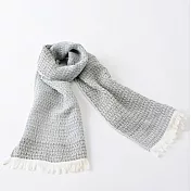 【日本ORIM今治毛巾】美濃和紙 透氣流蘇圍巾 ‧ 靛藍