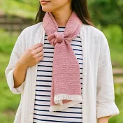 【日本ORIM今治毛巾】美濃和紙 透氣流蘇圍巾 ‧ 茜紅