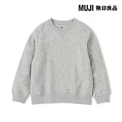 【MUJI 無印良品】兒童裏毛圓領衫 120 灰色