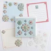 【日本Green Flash】甜點藝術家KUNIKA聯名 方形便條本 ‧ 藍色