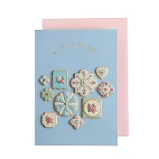 【日本Green Flash】甜點藝術家KUNIKA聯名 生日卡 ‧ 藍色