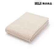 【MUJI 無印良品】柔軟薄型小浴巾/ 米色