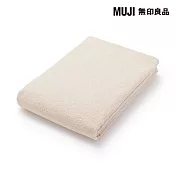 【MUJI 無印良品】柔軟薄型浴巾/ 米色