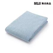 【MUJI 無印良品】柔軟薄型浴巾/ 藍色