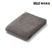 【MUJI 無印良品】彩色布邊手巾/ 墨黑