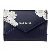 【日本Mark’s】PAUL & JOE 卡片收納夾 ‧ 海軍藍西洋菊