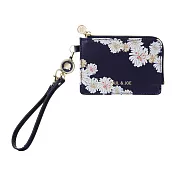 【日本Mark’s】PAUL & JOE 質感證件夾零錢包 ‧ 海軍藍西洋菊